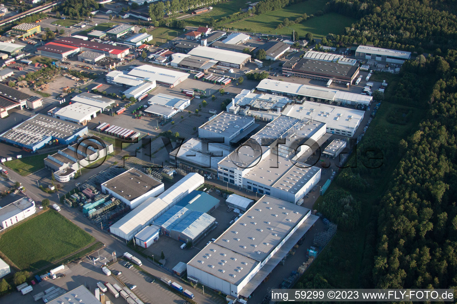 Industrial area in Appenweier in the state Baden-Wuerttemberg, Germany