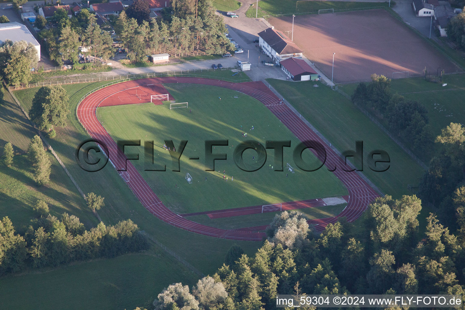 Aerial photograpy of Sports club Appenweier 1925 eV in Appenweier in the state Baden-Wuerttemberg, Germany