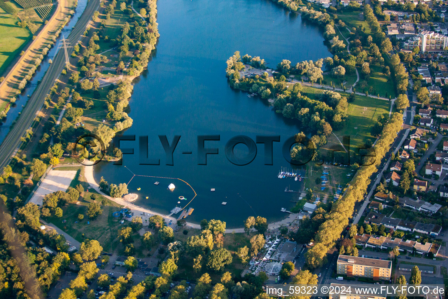 Gifiz Lake in the district Uffhofen in Offenburg in the state Baden-Wuerttemberg, Germany