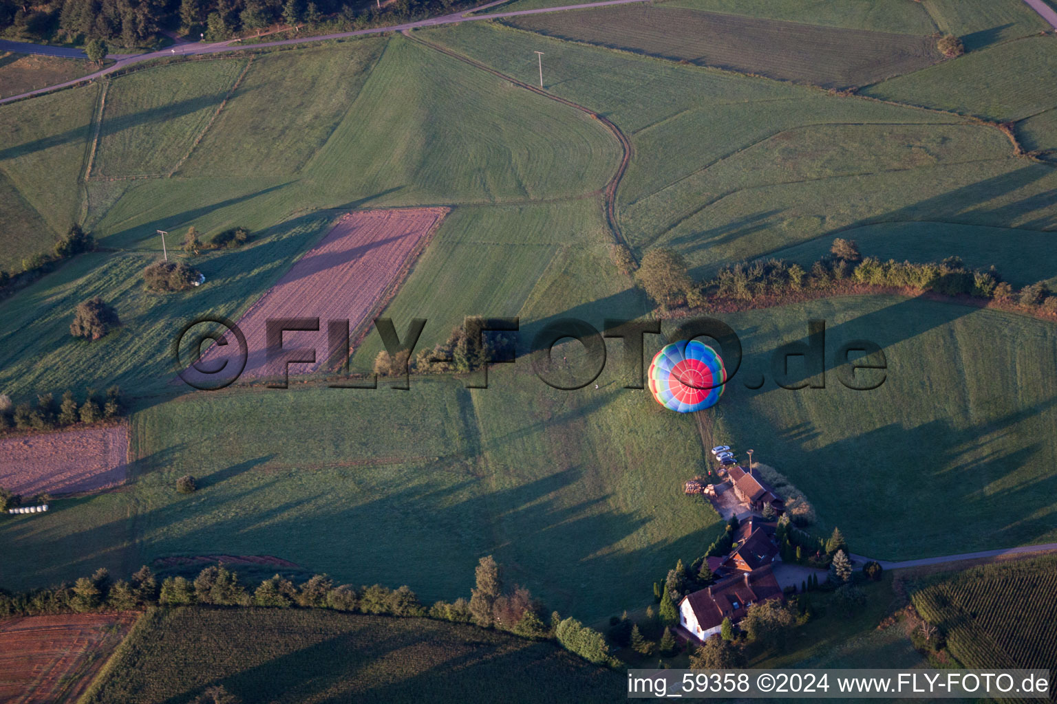 Aerial photograpy of Gengenbach in the state Baden-Wuerttemberg, Germany