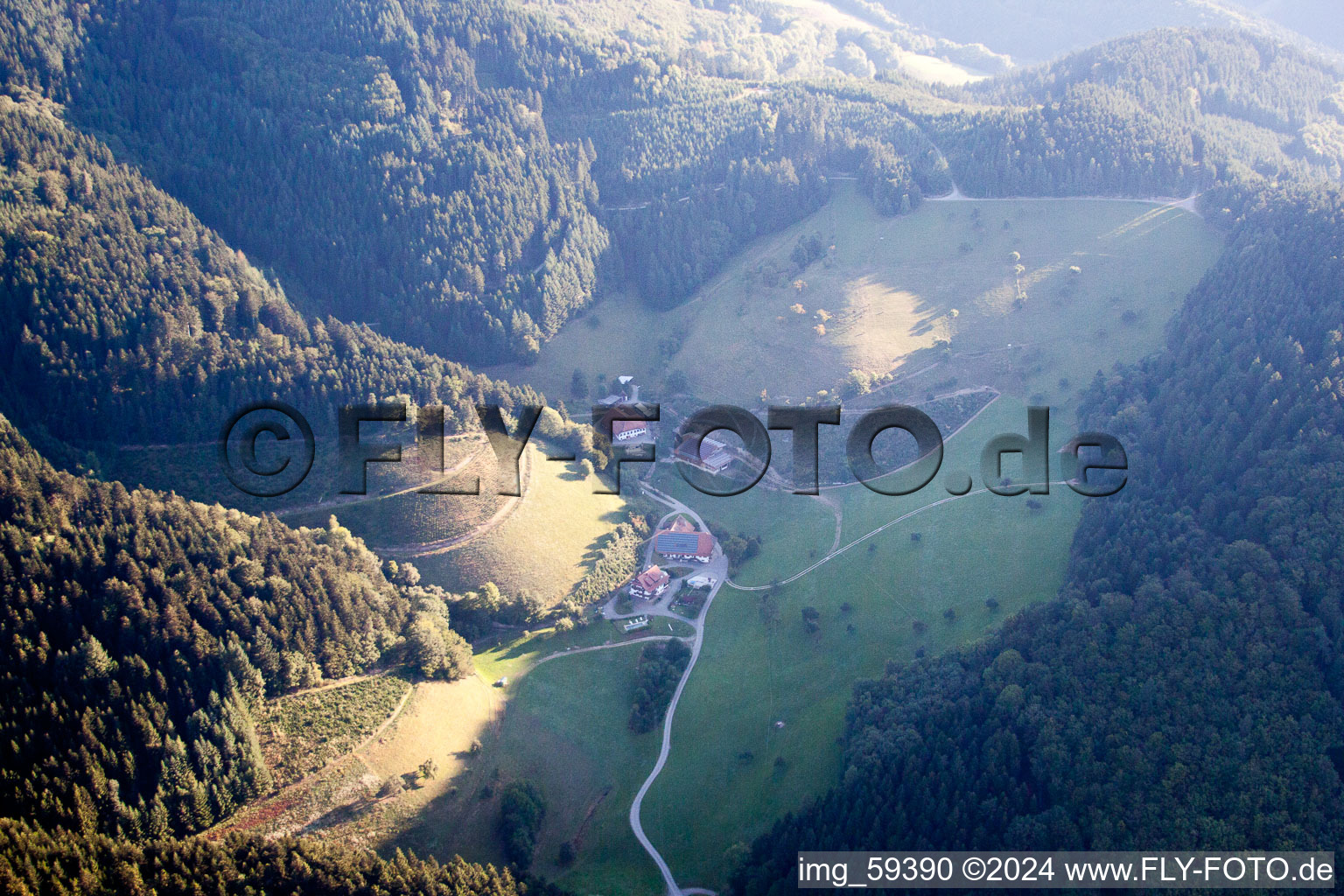 Hausach in the state Baden-Wuerttemberg, Germany out of the air