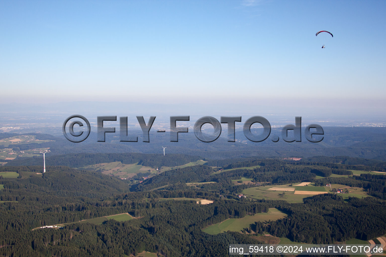 Aerial photograpy of Freiamt in the state Baden-Wuerttemberg, Germany