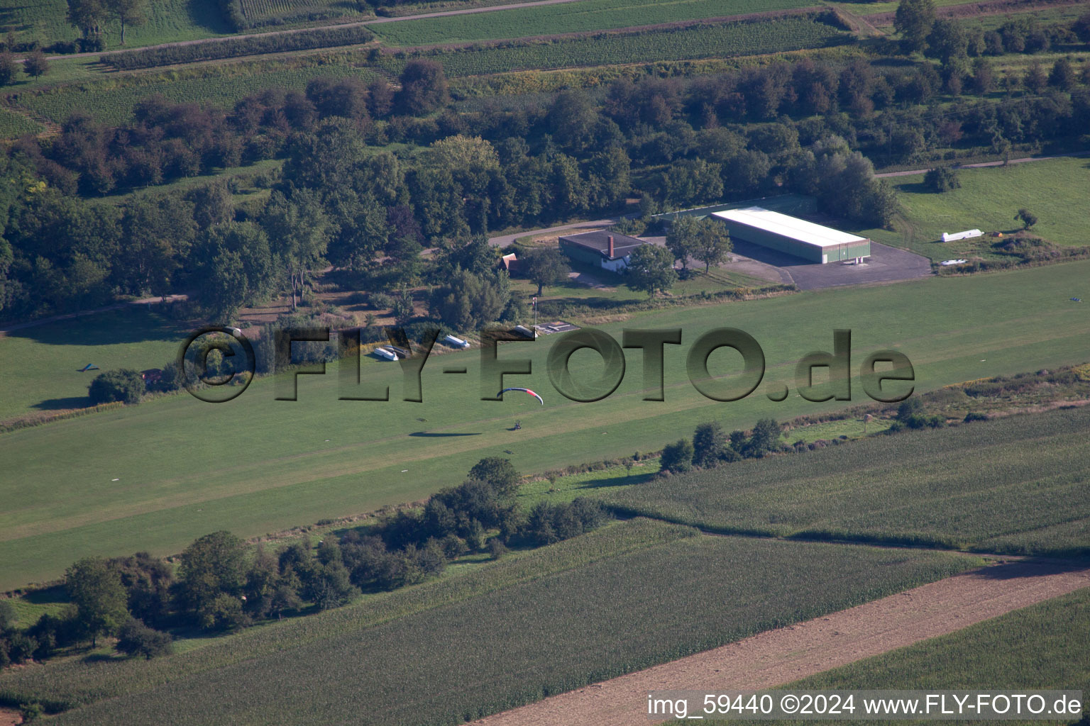 Gliding in Altdorf-Wallburg in the state Baden-Wuerttemberg, Germany