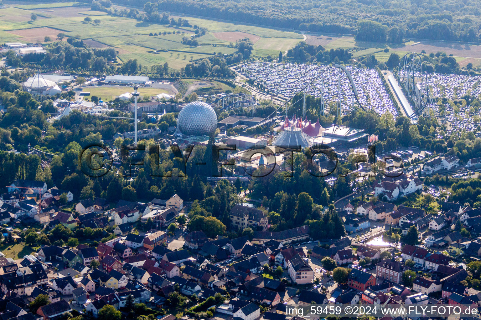 Leisure Centre - Amusement Park Europa-Park in Rust in the state Baden-Wurttemberg, Germany