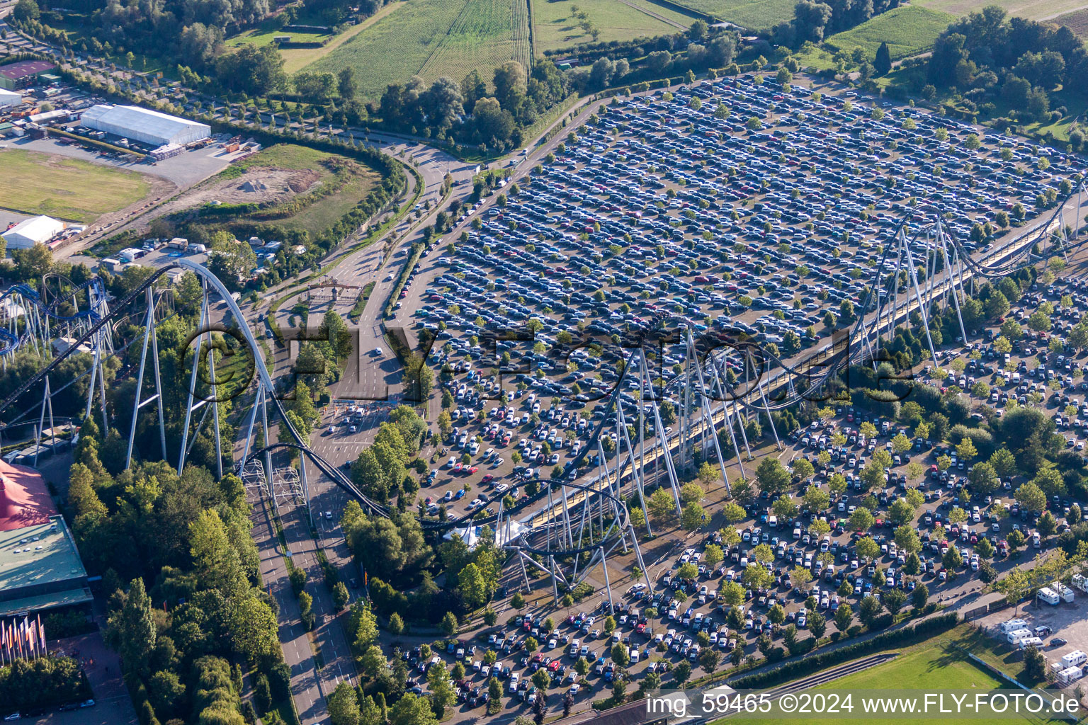 Leisure Centre - Amusement Park Europa-Park in Rust in the state Baden-Wurttemberg, Germany