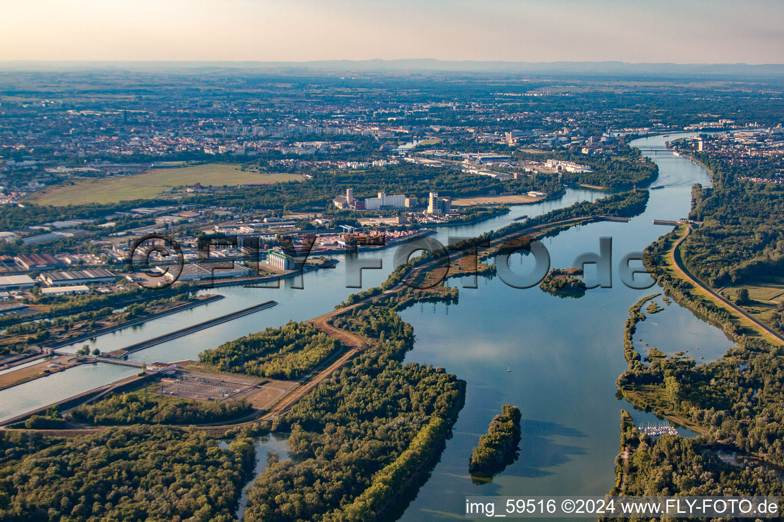 Port of Strasbourg in the district Port du Rhin Sud in Straßburg in the state Bas-Rhin, France