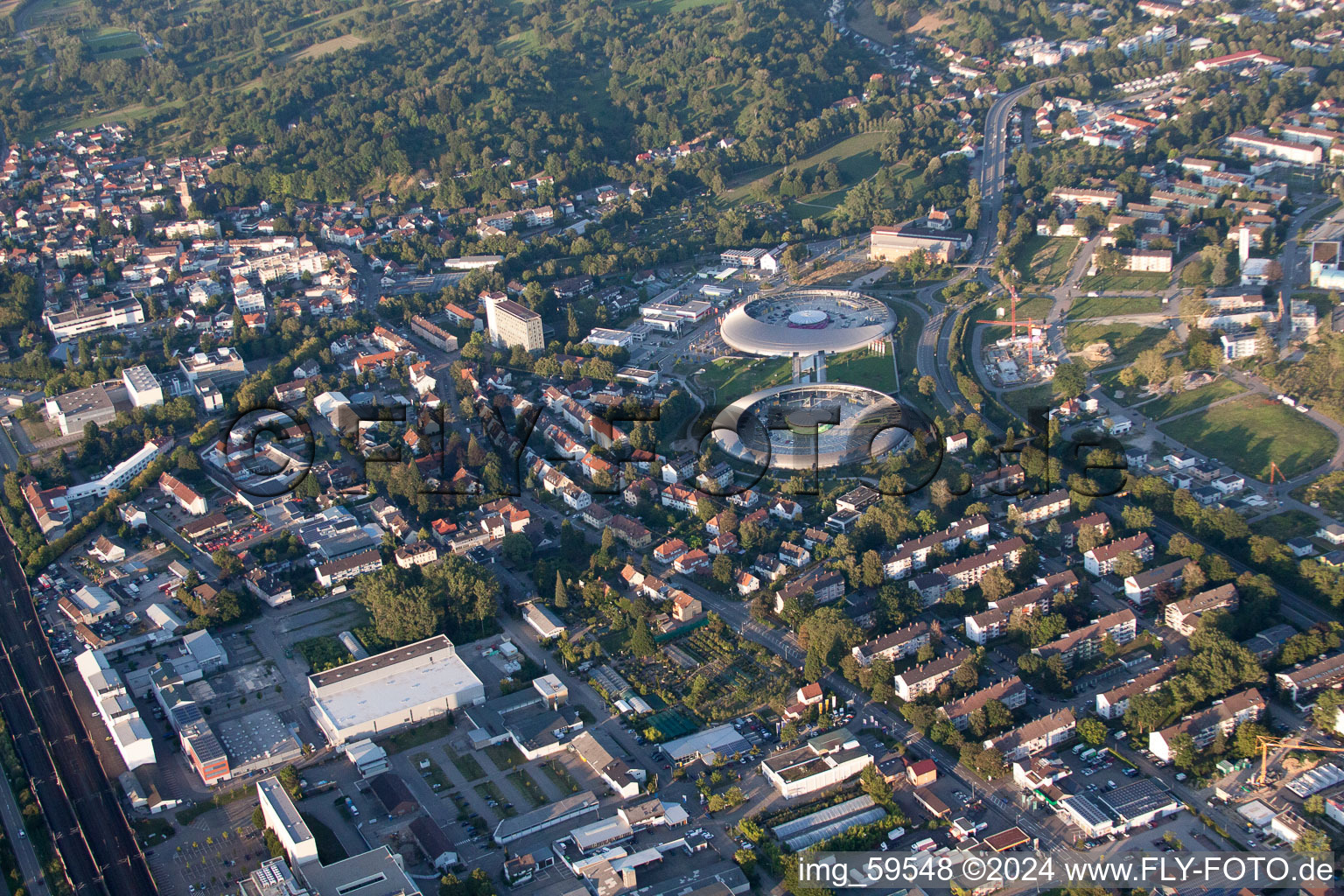 Shopping Cité from the West in the district Oos in Baden-Baden in the state Baden-Wuerttemberg, Germany