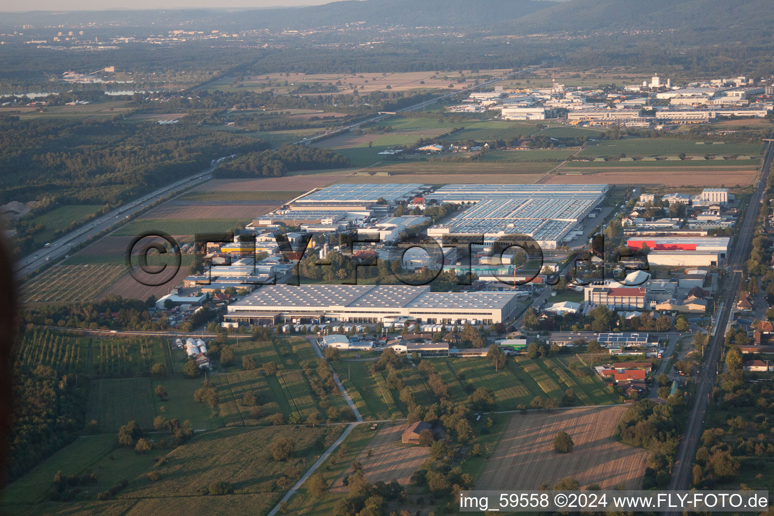 Industrial area W in Muggensturm in the state Baden-Wuerttemberg, Germany