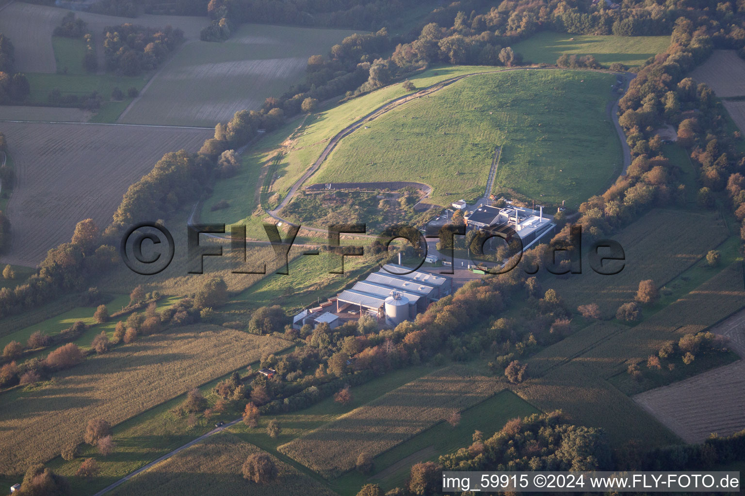 Landfill in the district Durlach in Karlsruhe in the state Baden-Wuerttemberg, Germany