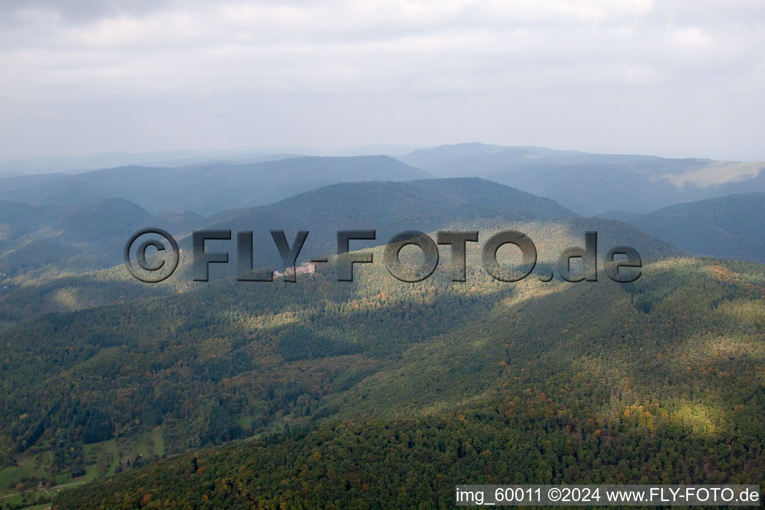 Dernbach in the state Rhineland-Palatinate, Germany from the drone perspective