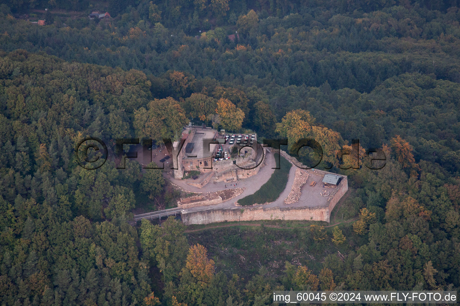 Rhodt, The Rietburg in Rhodt unter Rietburg in the state Rhineland-Palatinate, Germany