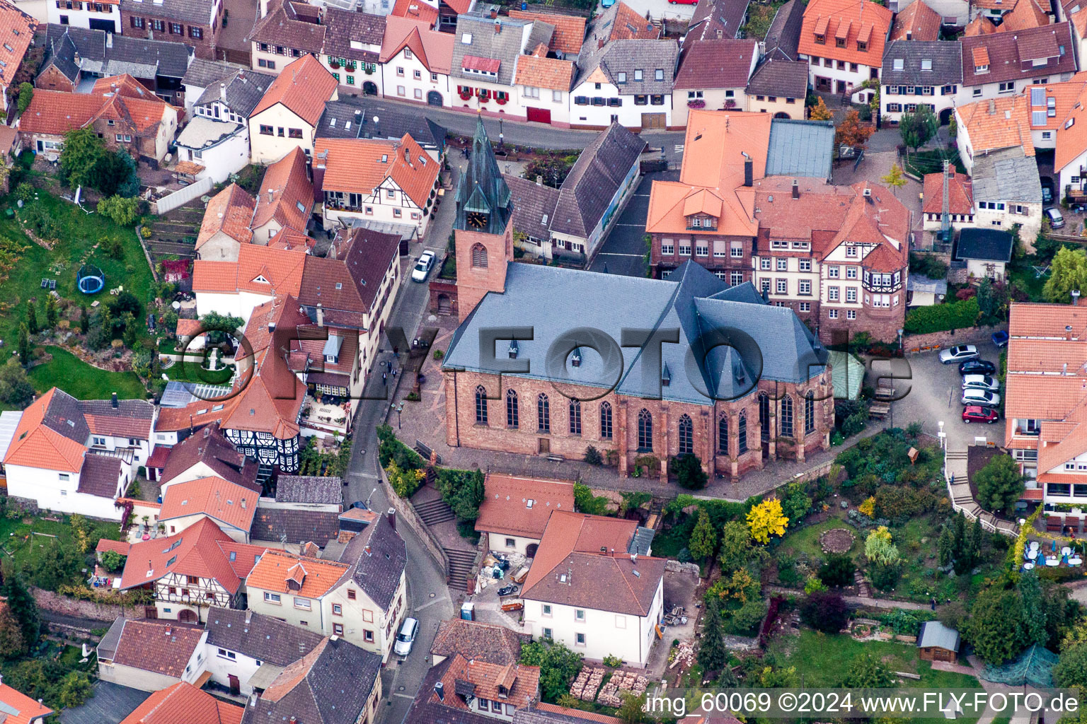 Church building Pfarrkirche St. Martin in St. Martin in Sankt Martin in the state Rhineland-Palatinate, Germany