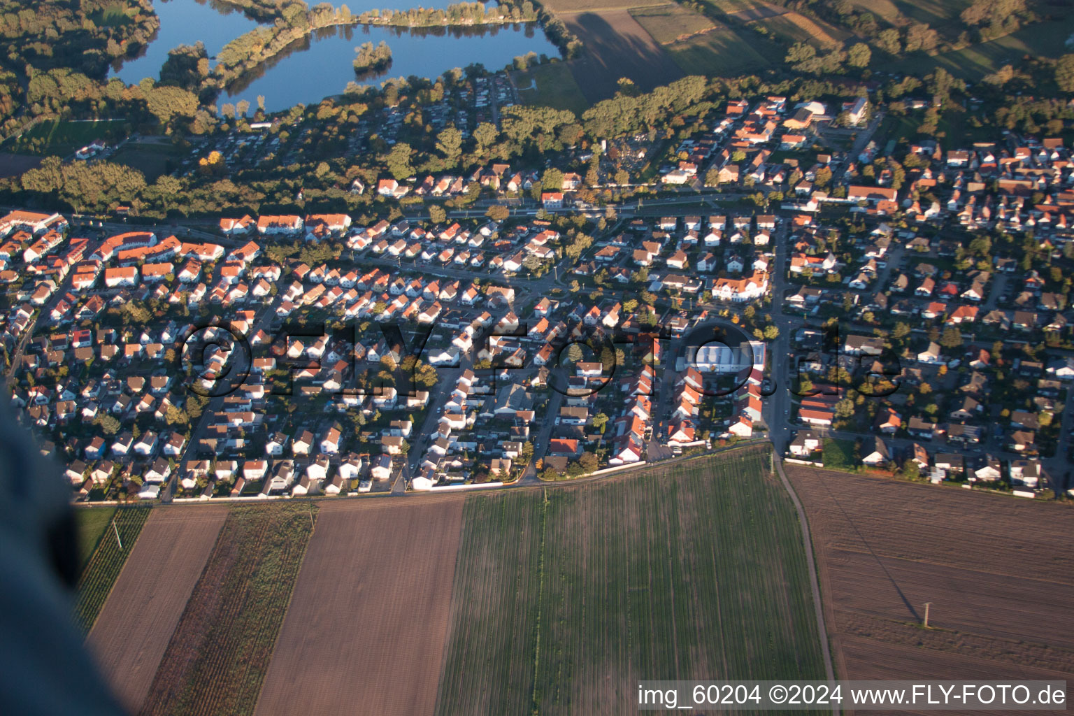 Germersheim in the state Rhineland-Palatinate, Germany out of the air