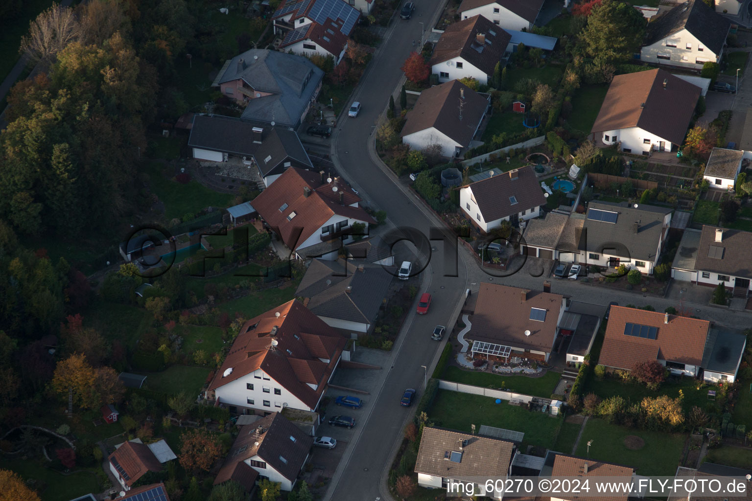 Rülzheim in the state Rhineland-Palatinate, Germany from the drone perspective