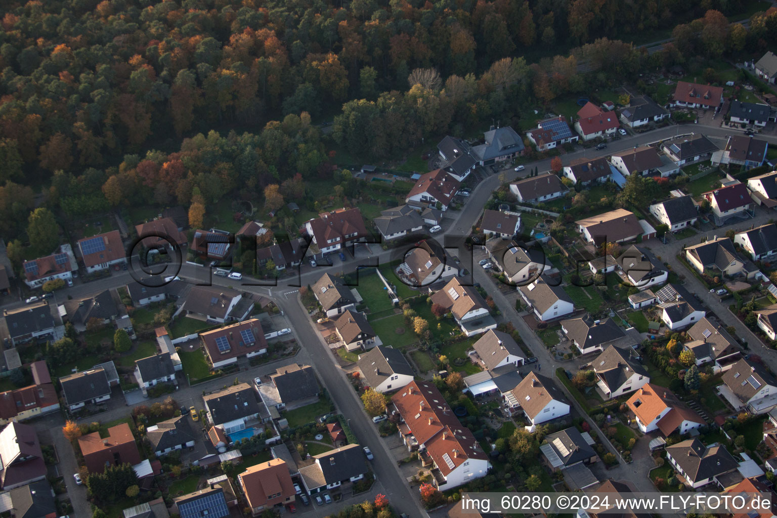 Rülzheim in the state Rhineland-Palatinate, Germany out of the air