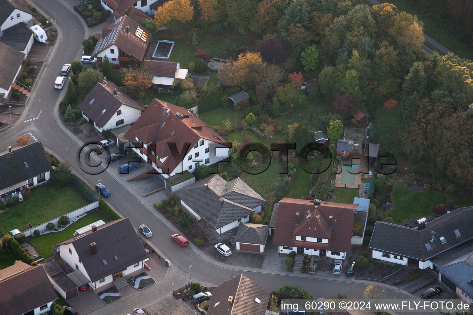 Rülzheim in the state Rhineland-Palatinate, Germany seen from a drone