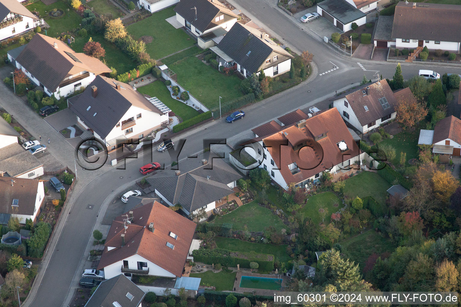 Drone image of Rülzheim in the state Rhineland-Palatinate, Germany