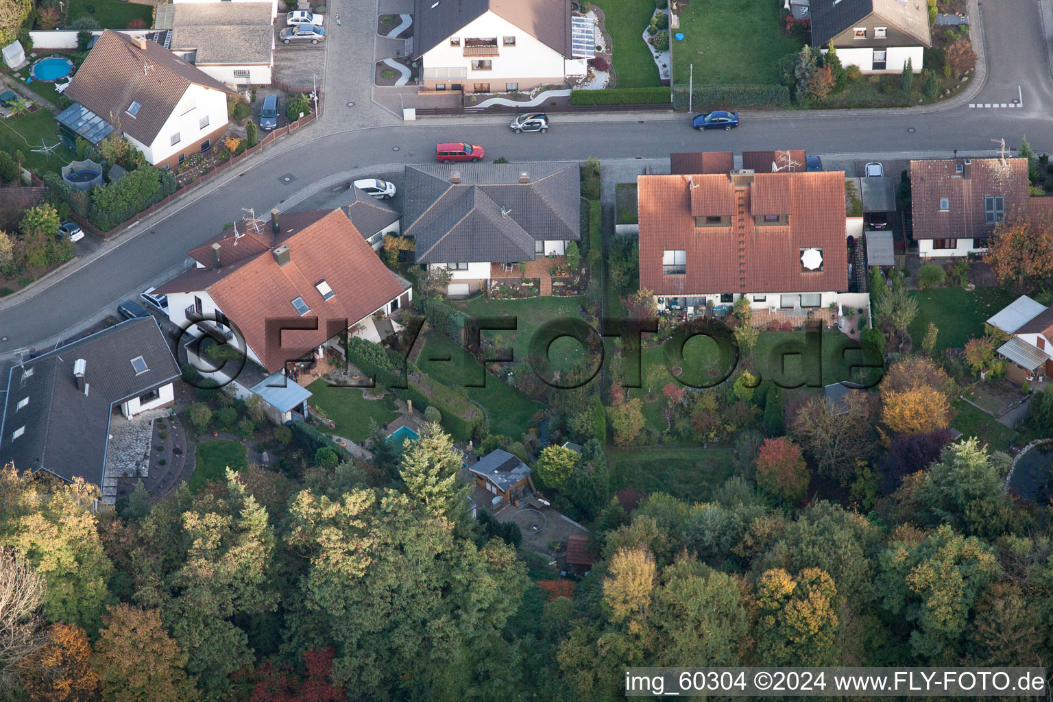 Rülzheim in the state Rhineland-Palatinate, Germany seen from a drone