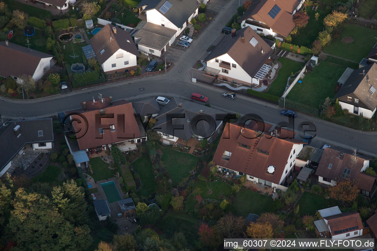 Aerial photograpy of Rülzheim in the state Rhineland-Palatinate, Germany