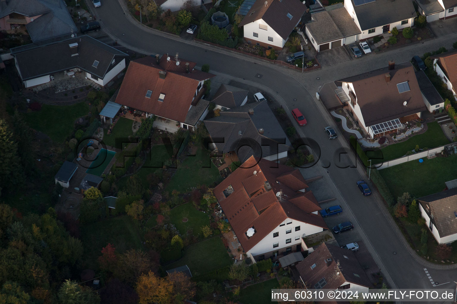 Rülzheim in the state Rhineland-Palatinate, Germany from above