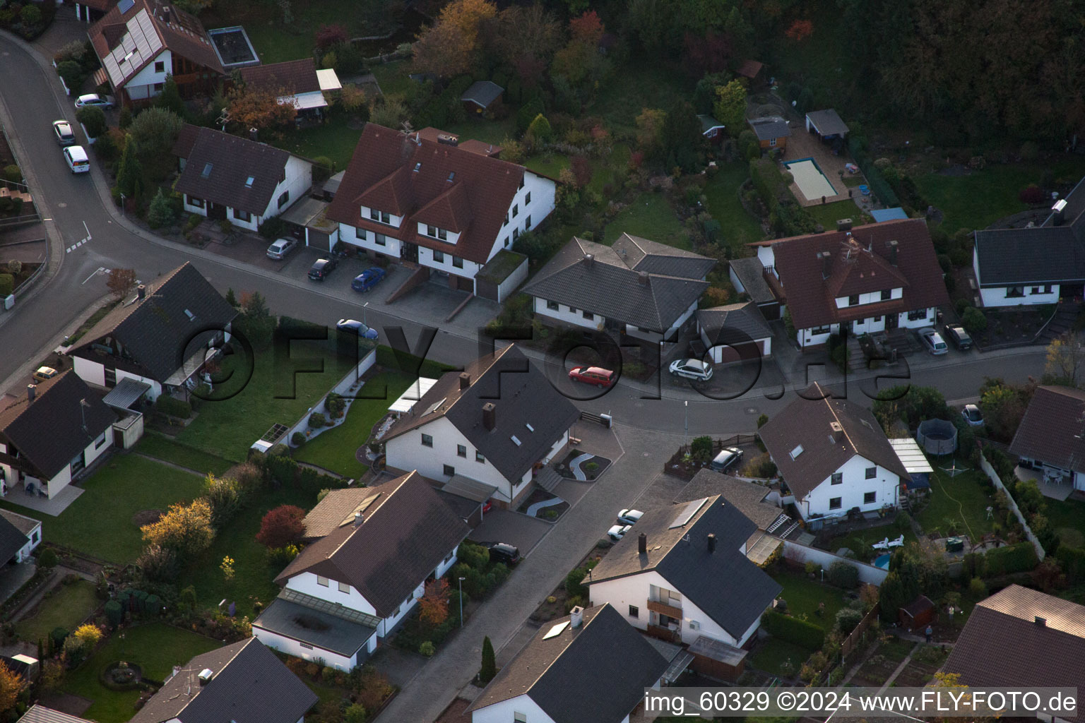 Rülzheim in the state Rhineland-Palatinate, Germany from above