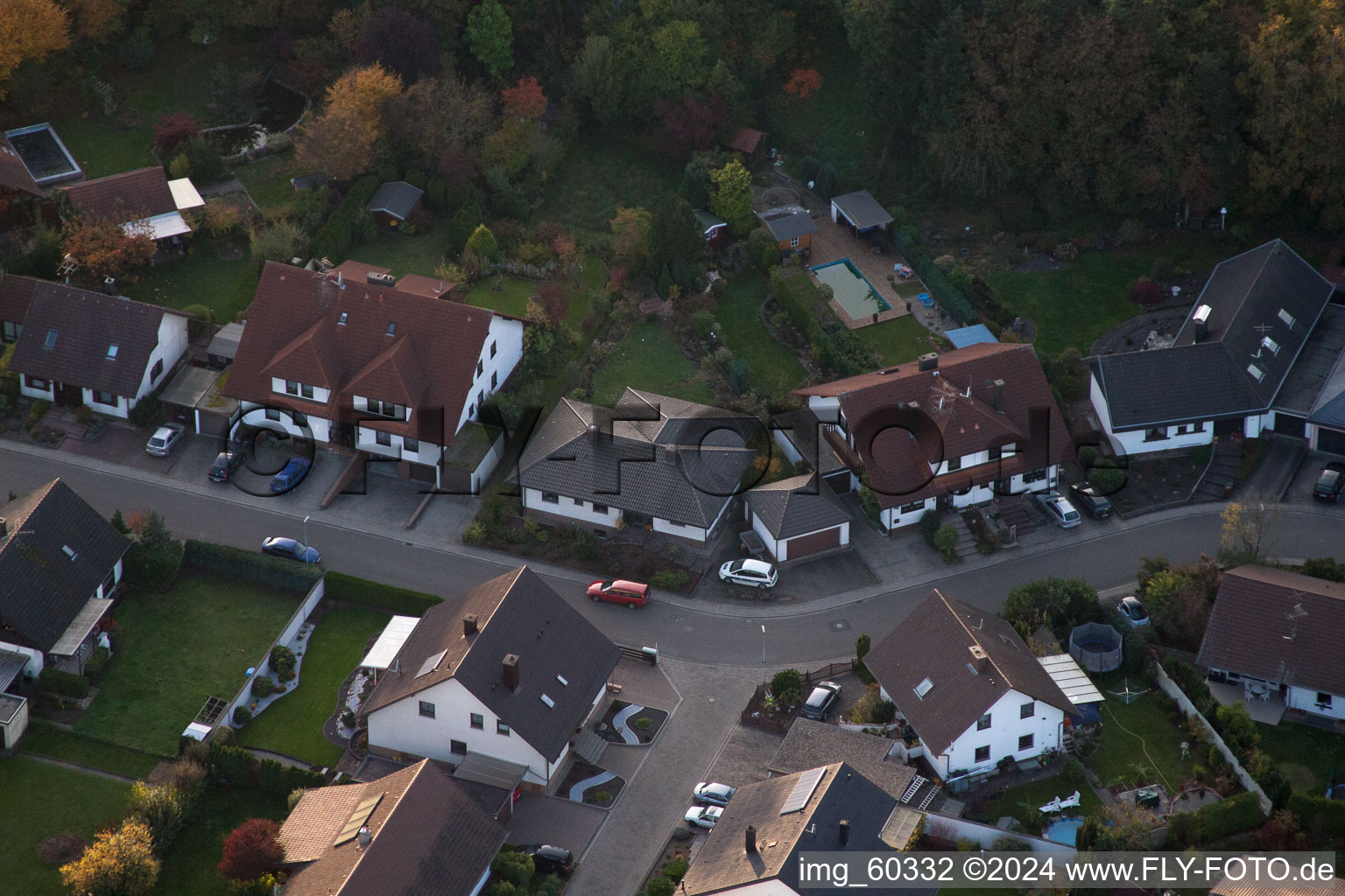 Rülzheim in the state Rhineland-Palatinate, Germany out of the air