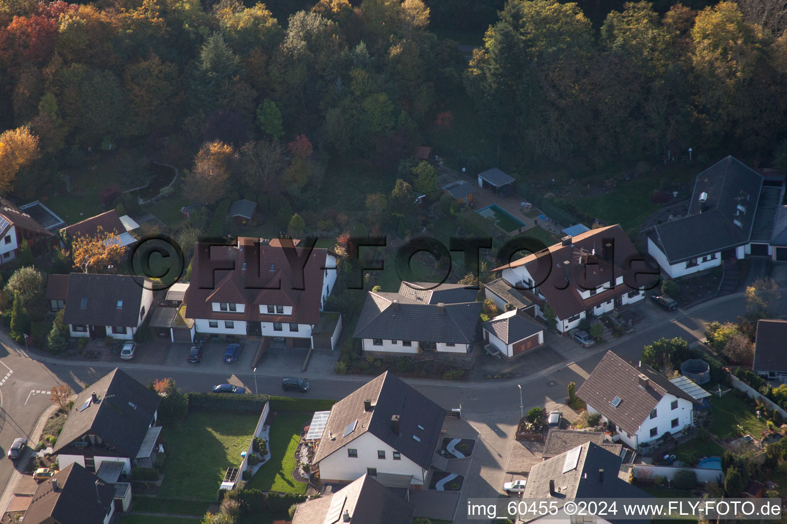 S in Rülzheim in the state Rhineland-Palatinate, Germany viewn from the air