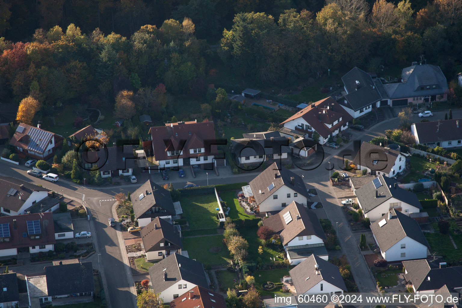 S in Rülzheim in the state Rhineland-Palatinate, Germany from the drone perspective