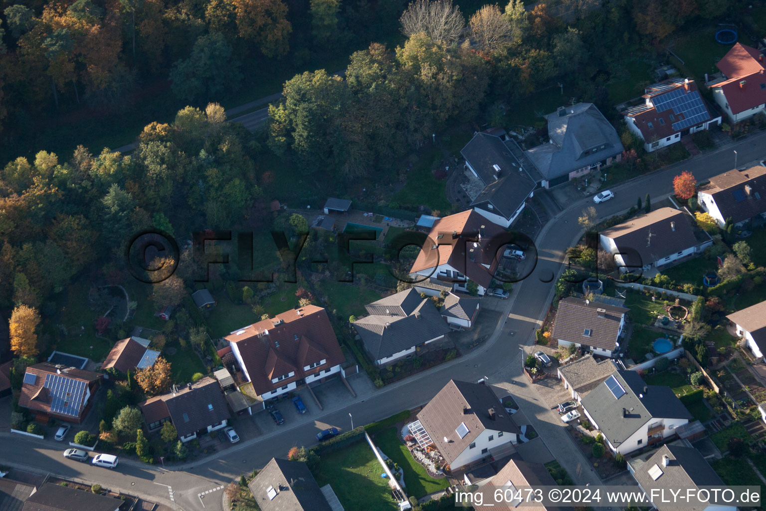 S in Rülzheim in the state Rhineland-Palatinate, Germany viewn from the air