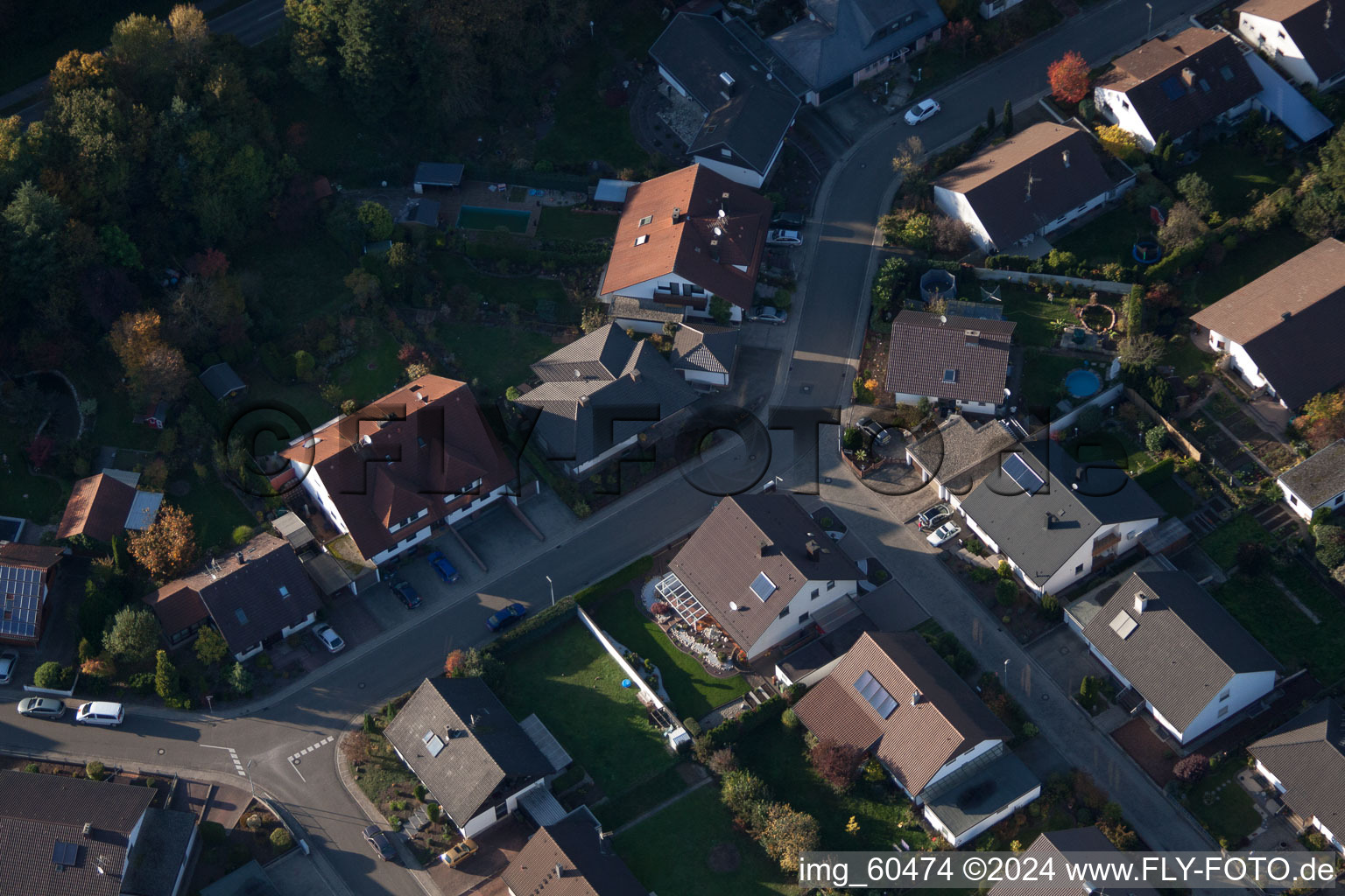 Drone recording of S in Rülzheim in the state Rhineland-Palatinate, Germany