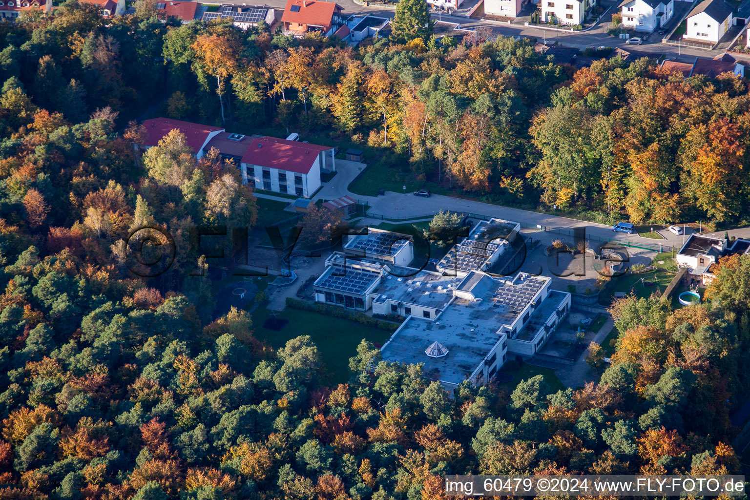 S in Rülzheim in the state Rhineland-Palatinate, Germany from a drone