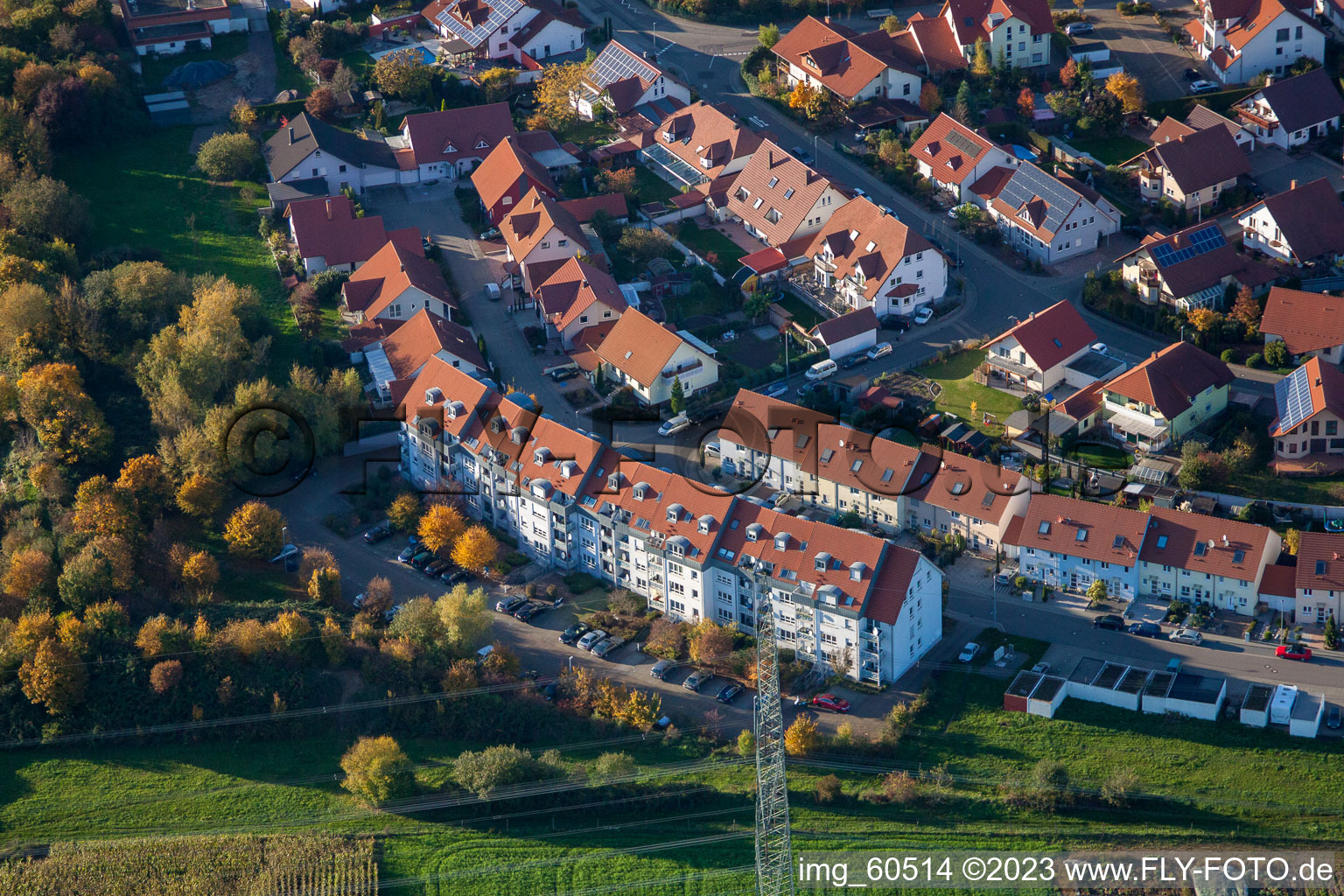Aerial photograpy of S in Rülzheim in the state Rhineland-Palatinate, Germany