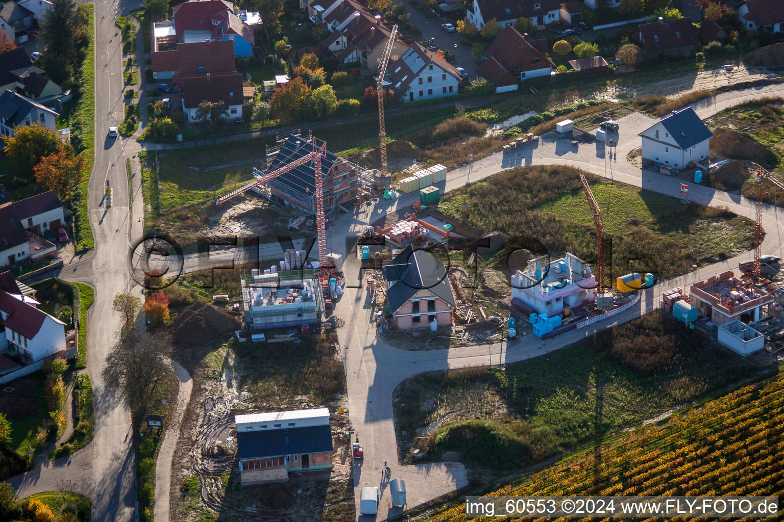 Insheim in the state Rhineland-Palatinate, Germany out of the air