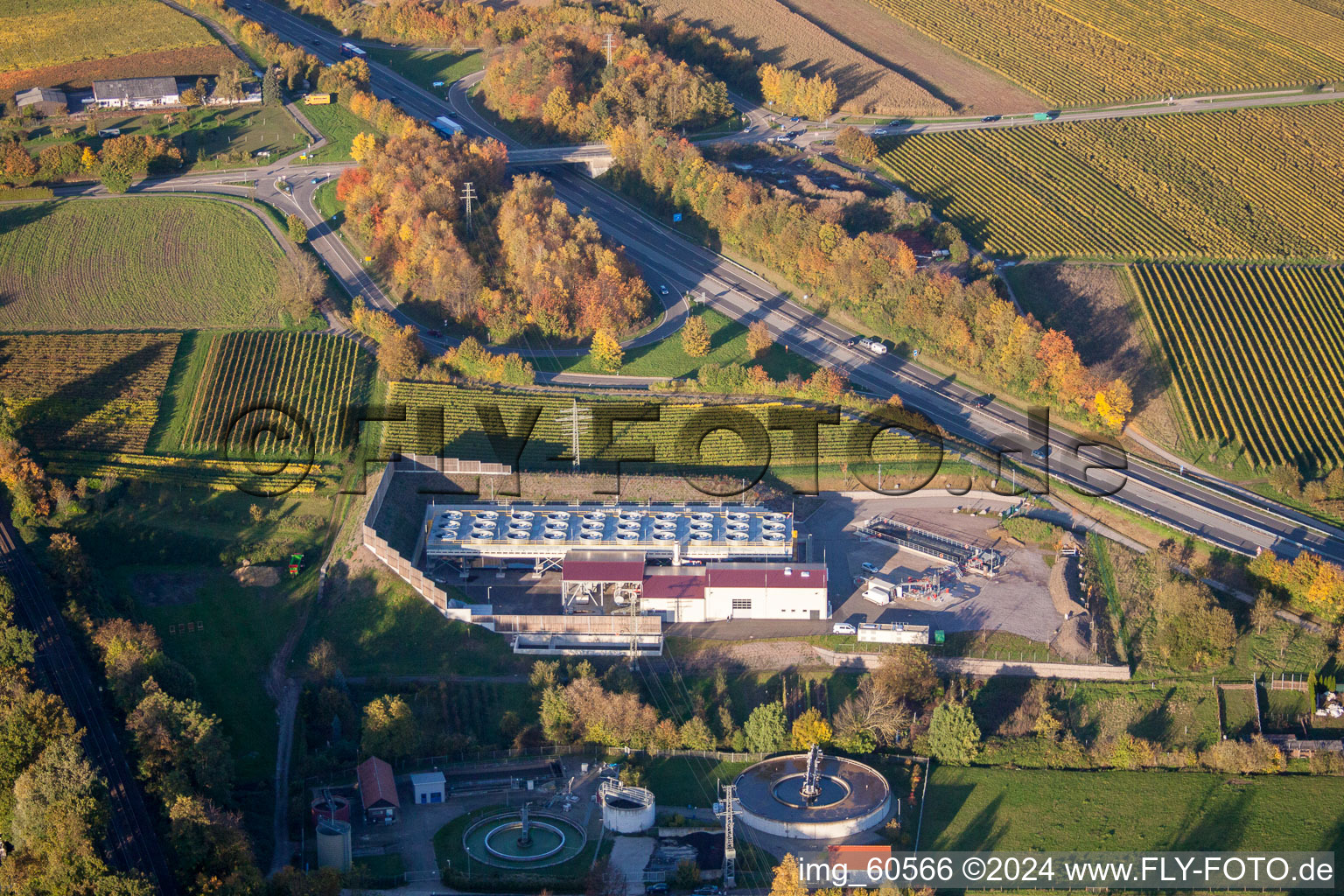 Aerial photograpy of Geothermal energy in Insheim in the state Rhineland-Palatinate, Germany