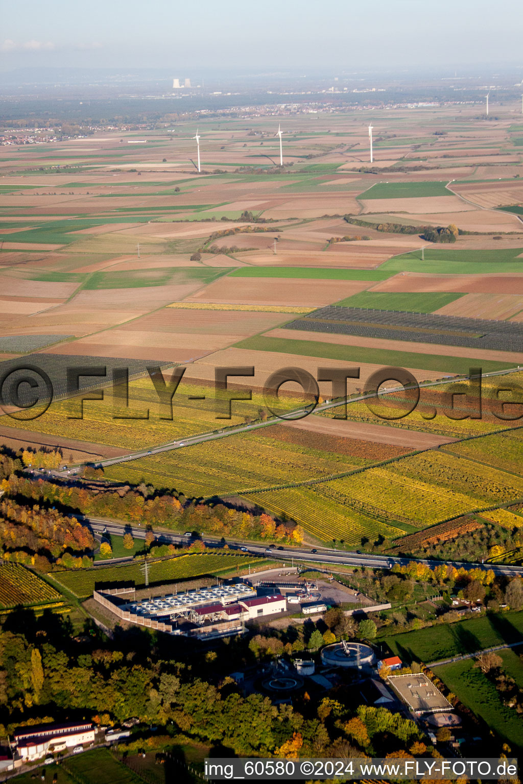 Geothermal energy in Insheim in the state Rhineland-Palatinate, Germany out of the air