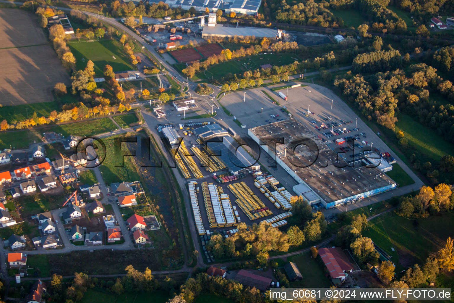 Drone image of Rohrbach in the state Rhineland-Palatinate, Germany