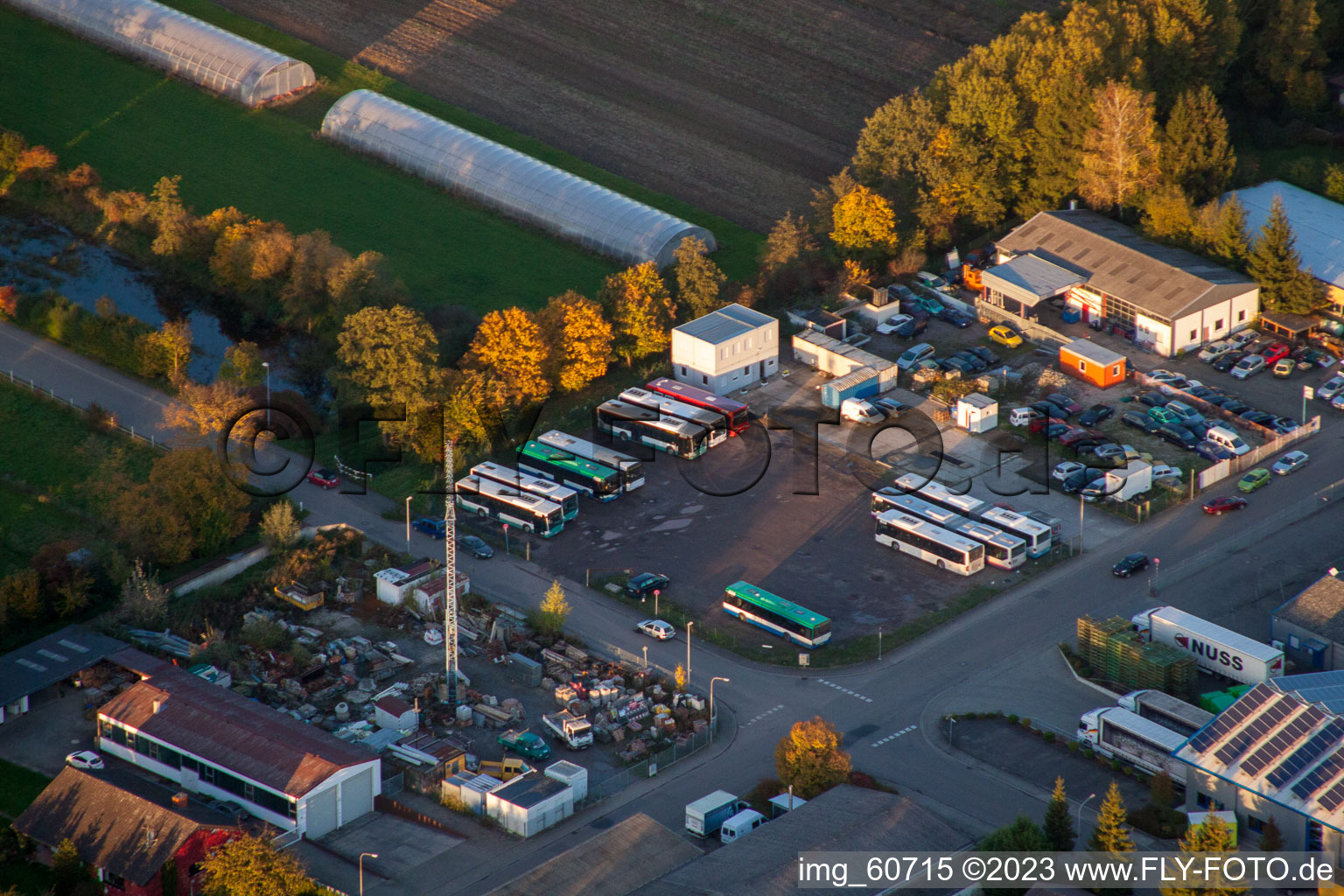 Oblique view of District Herxheim in Herxheim bei Landau in the state Rhineland-Palatinate, Germany