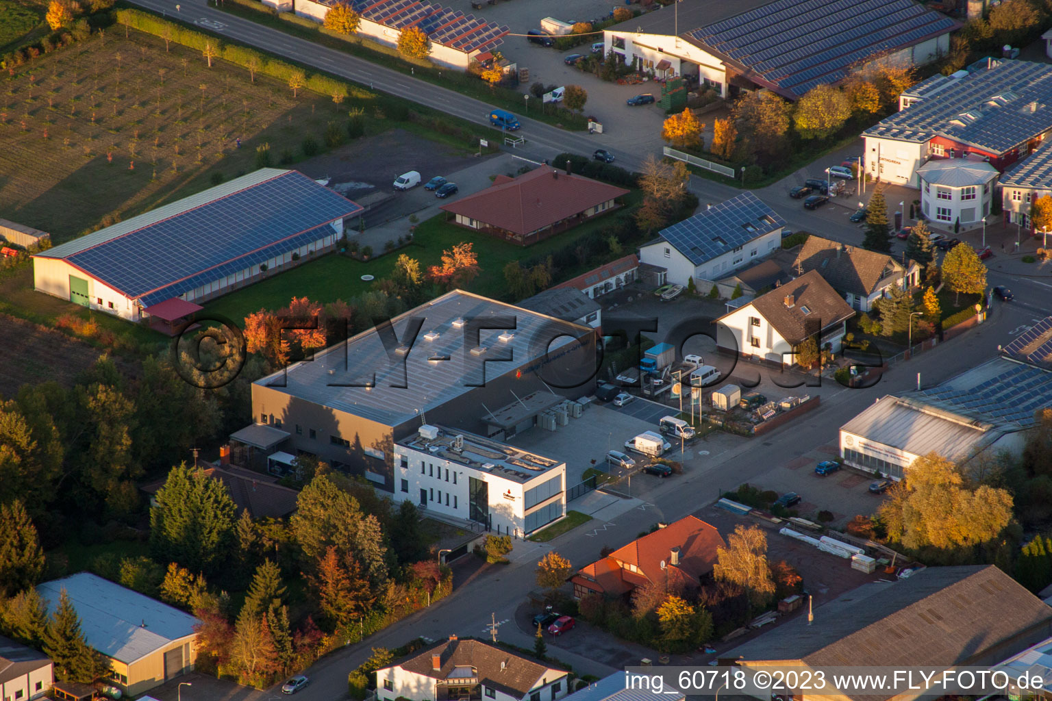 District Herxheim in Herxheim bei Landau in the state Rhineland-Palatinate, Germany out of the air