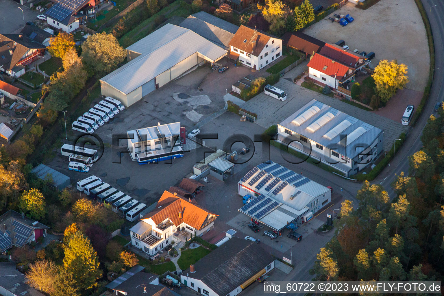 District Herxheim in Herxheim bei Landau in the state Rhineland-Palatinate, Germany viewn from the air