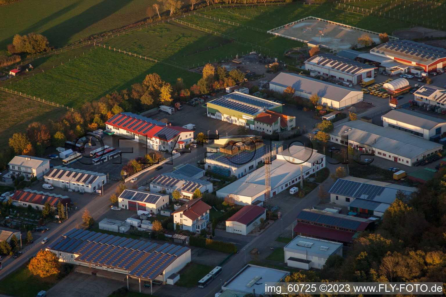 District Herxheim in Herxheim bei Landau in the state Rhineland-Palatinate, Germany from the drone perspective