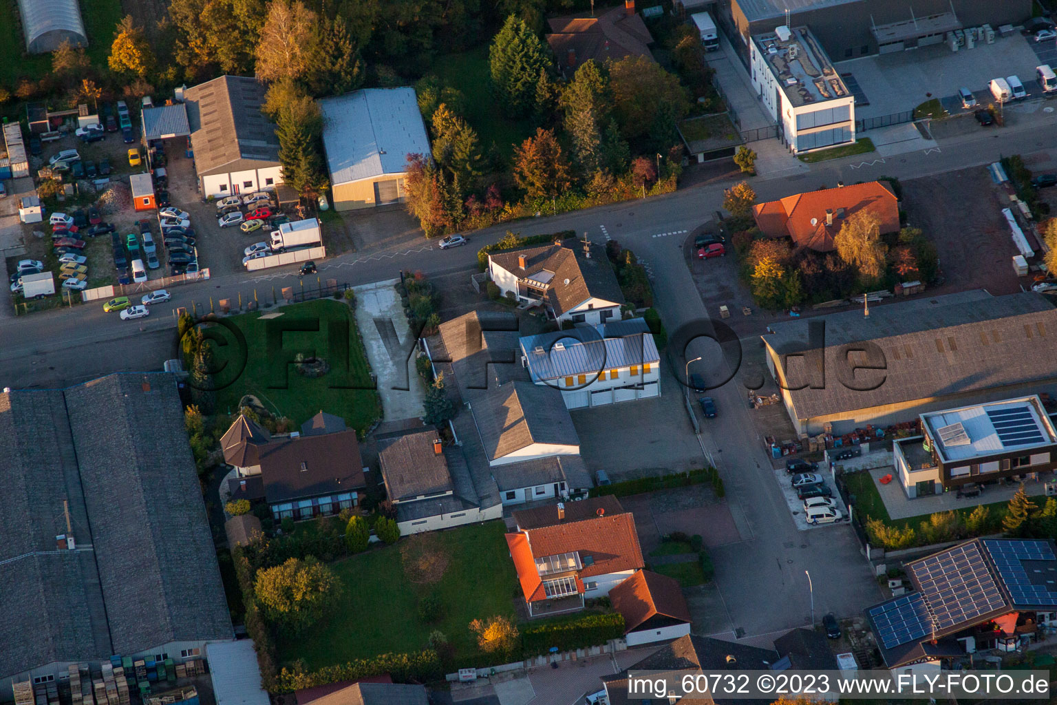 District Herxheim in Herxheim bei Landau in the state Rhineland-Palatinate, Germany out of the air