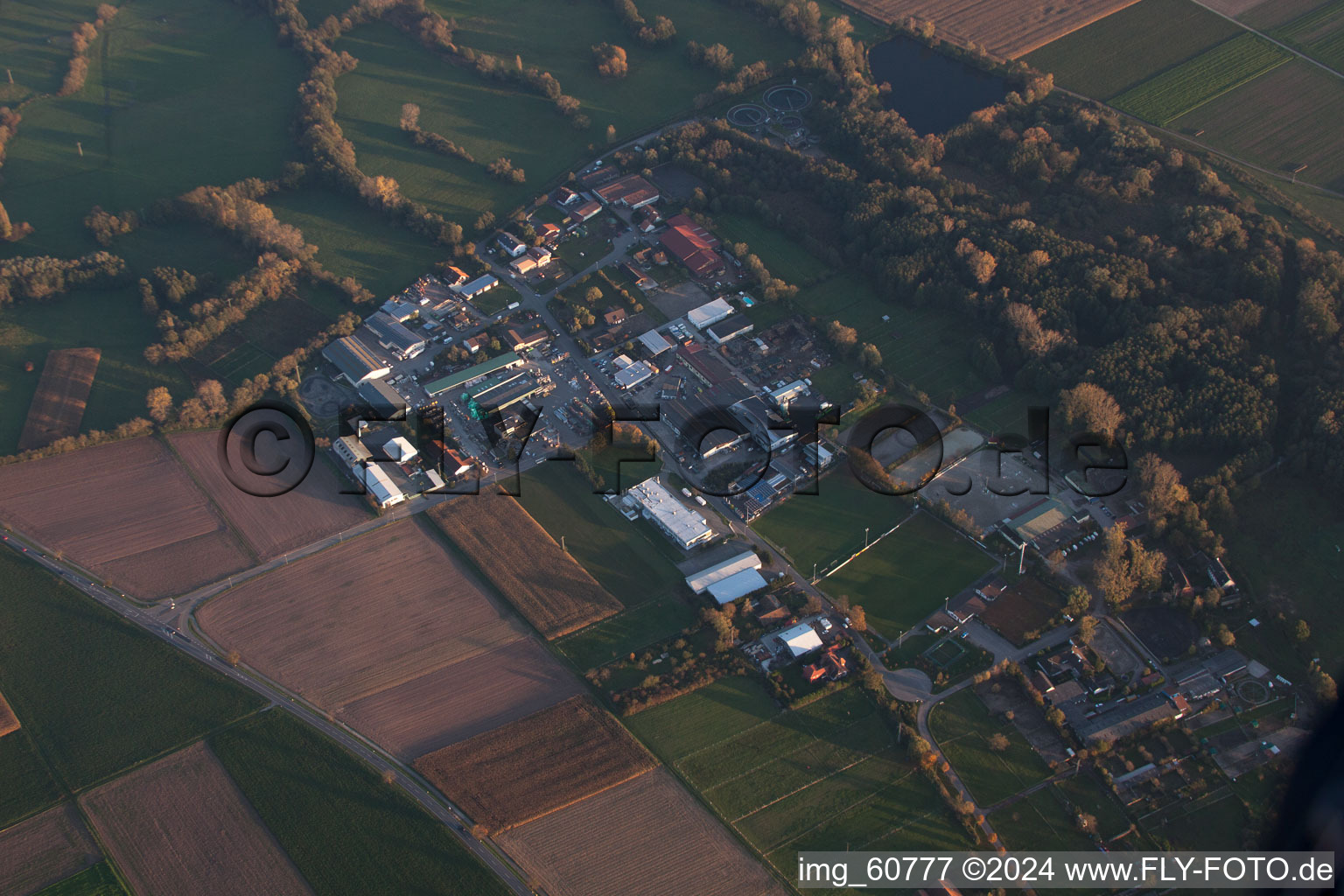 Rohrbach in the state Rhineland-Palatinate, Germany out of the air