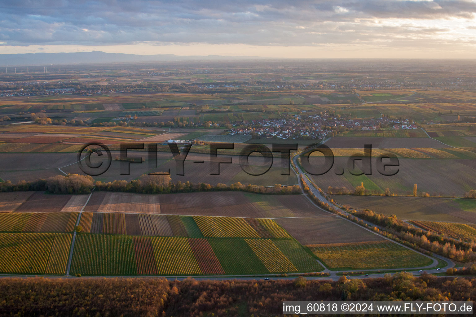 Landau in der Pfalz in the state Rhineland-Palatinate, Germany viewn from the air