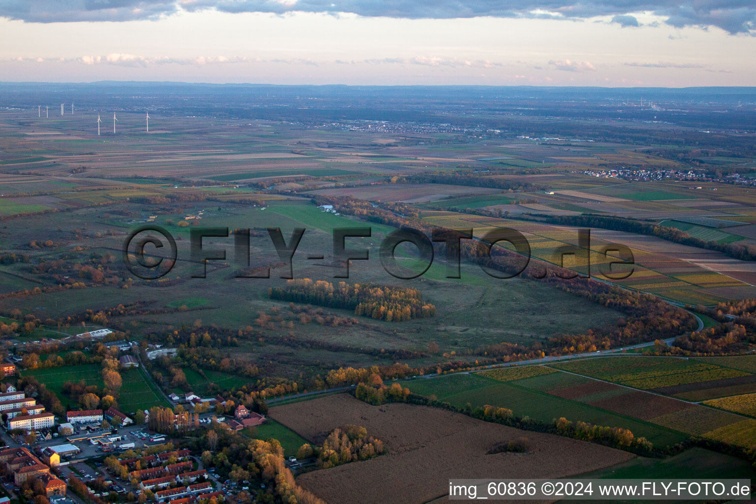 Gliding site at Ebenberg in Landau in der Pfalz in the state Rhineland-Palatinate, Germany