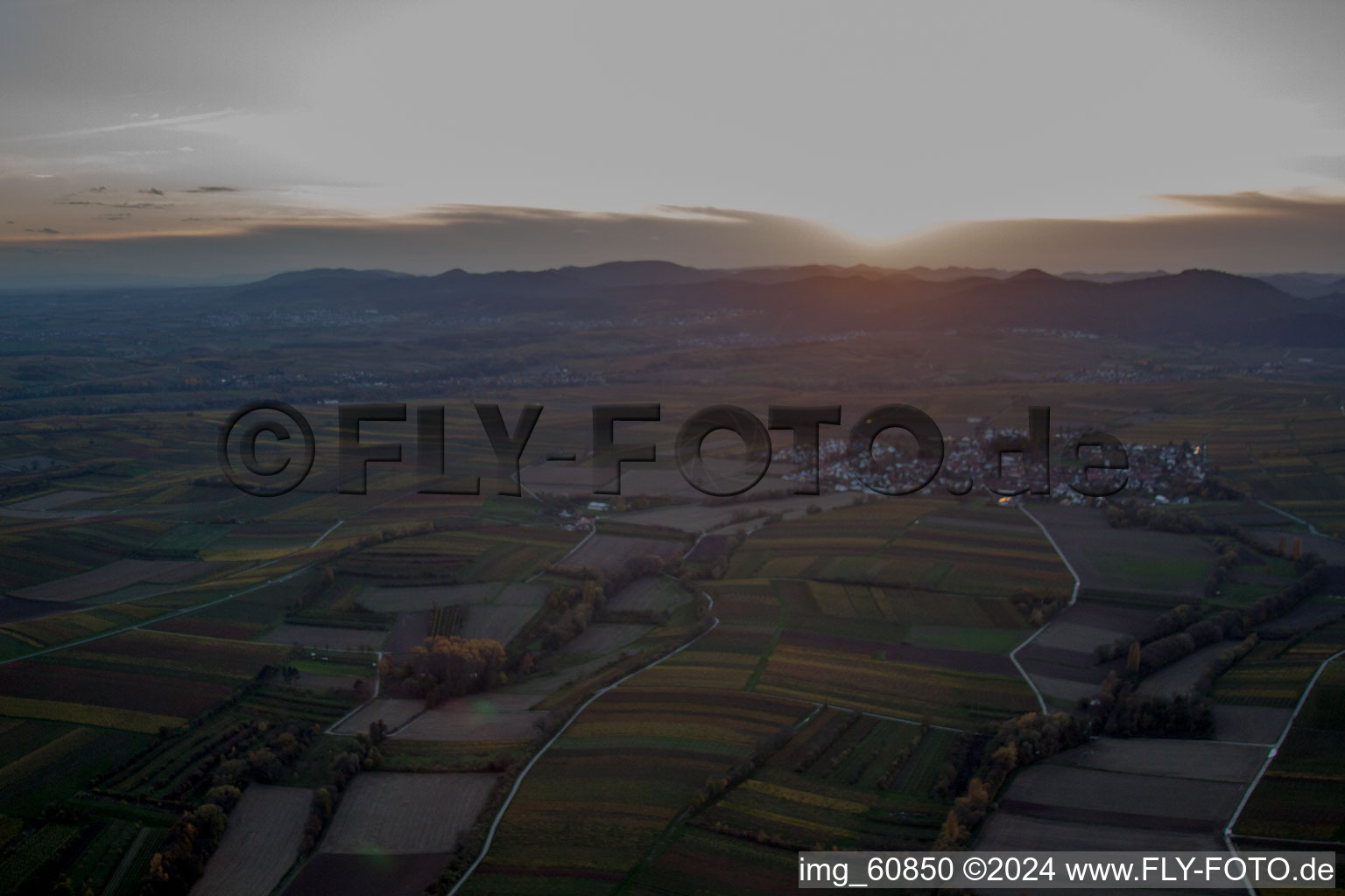 Landau in der Pfalz in the state Rhineland-Palatinate, Germany from above