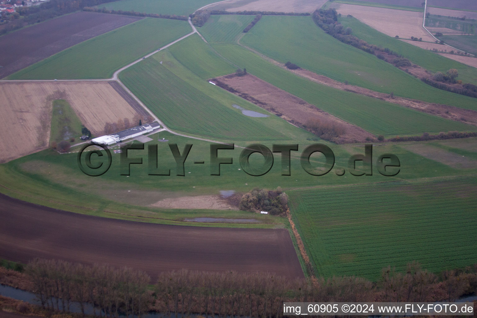 Linkenheim Airport EDRI in Linkenheim-Hochstetten in the state Baden-Wuerttemberg, Germany