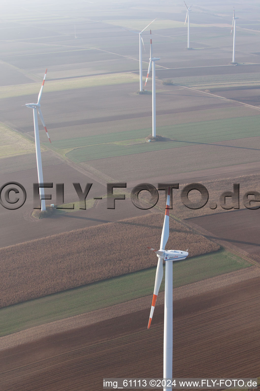 Rülzheim in the state Rhineland-Palatinate, Germany from the drone perspective