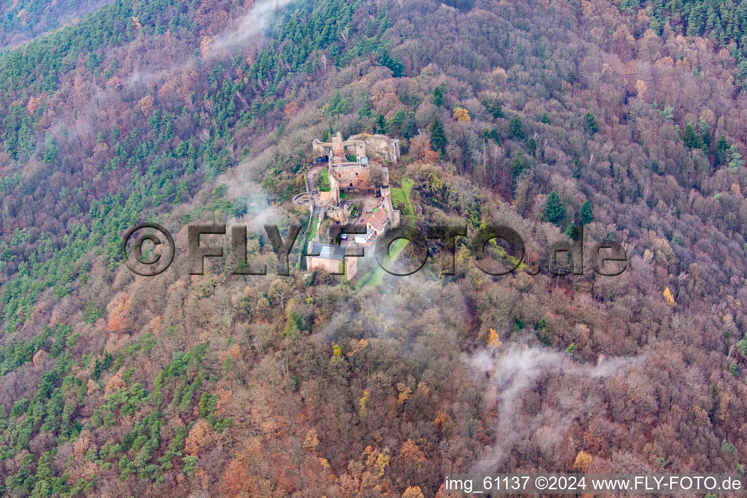 Aerial photograpy of Eschbach in the state Rhineland-Palatinate, Germany