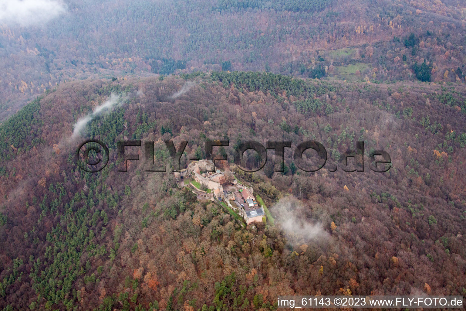 Eschbach in the state Rhineland-Palatinate, Germany seen from above