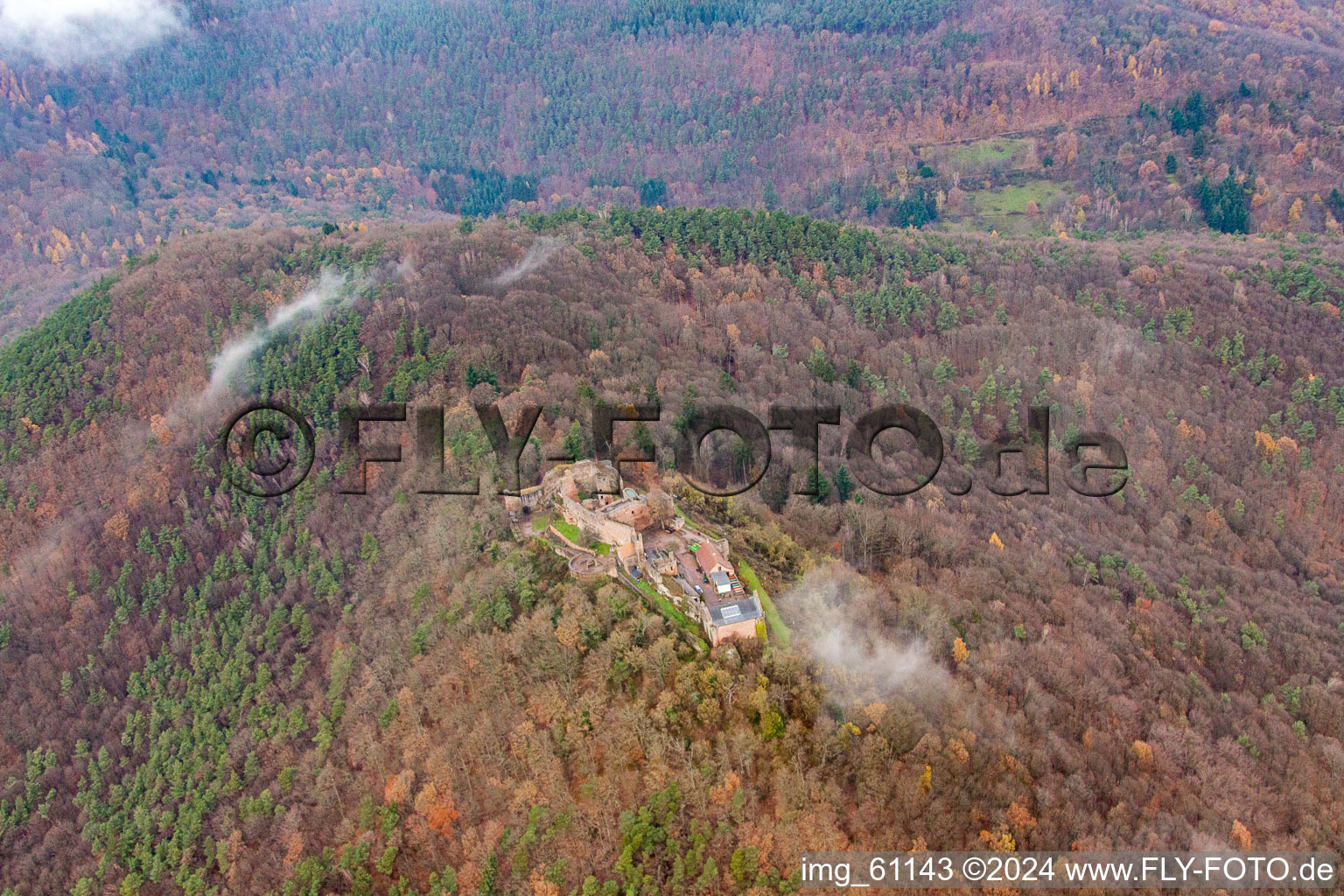 Eschbach in the state Rhineland-Palatinate, Germany seen from above